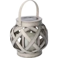 Laterne Mit Solarkerze Durban 2 Lm 2000 K IP44 Sensor Grau