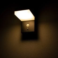 Solar-Wandleuchte 3,3 W 600 Lm 2700 K IP44 Sensor Schwarz -Lampe Geschäft 693362 11020200 03