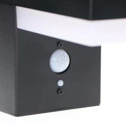 Solar-Wandleuchte 3,3 W 600 Lm 2700 K IP44 Sensor Schwarz -Lampe Geschäft 693362 11020200 08