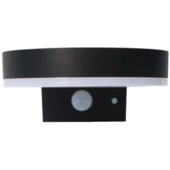 Solar-Wandleuchte Marseille 6 W 600 Lm 2700 K IP44 Sensor Schwarz