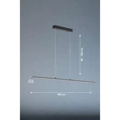 Fischer & Honsel LED-Pendelleuchte Metz TW 1x 32 W Schwarz 3500 Lm -Lampe Geschäft 891135 1546 4