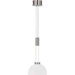 Fischer & Honsel LED-Pendelleuchte Avignon 1x 9 W Weiß-Nickel 1000 Lm