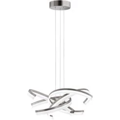 Fischer & Honsel LED-Pendelleuchte Sund TW 4x 8 W Weiß-Nickel 3400 Lm