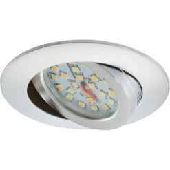 Briloner LED-Einbauleuchte 3er-Set Alu Schwenkbar