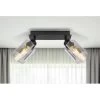 Globo Strahler Hadera 2-flammig Schwarz Matt-Rauchfarben 270 X 90 X 215 Mm -Lampe Geschäft 9007371440214 3749 AB 01