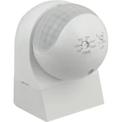 Infrarot-Feuchtraum-Bewegungsmelder Eco Basic IP44 Erfassungswinkel 180° Weiß