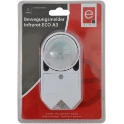 Infrarot-Feuchtraum-Bewegungsmelder Eco A3 IP44 Erfassungswinkel 360° Weiß -Lampe Geschäft 9008954360172 3696 3