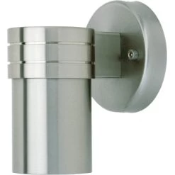 Brilliant LED-Außen-Wandlampe Hanni Edelstahloptik 15,7 Cm X 13,7 Cm X 9,5 Cm