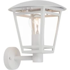 Brilliant Außen-Wandlampe Riley Weiß 24 Cm X 23 Cm