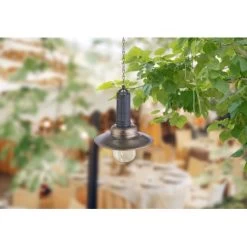 Globo LED-Solarhängeleuchte Dunkles Metall -Lampe Geschäft 933994 3749 3