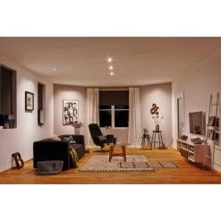 Paulmann LED-Einbauleuchte Base 3x5W Coin Eisen Gebürstet 3-Stufen-dimmbar IP23