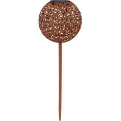 Globo LED-Solaraußenleuchte Kugel Dekogeflecht Rost 54 Cm X 18,5 Cm X 18,5 Cm
