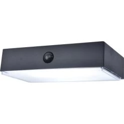 Lutec LED-Solar-Wandleuchte Fadi Connect 800 Lm 4,3 X 18 X 10,5 Cm Schwarz