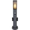 Globo Außenleuchte Boston Edelstahl Anthrazit Mit 2 Steckdosen & Bewegungssensor -Lampe Geschäft 965030 3749 1