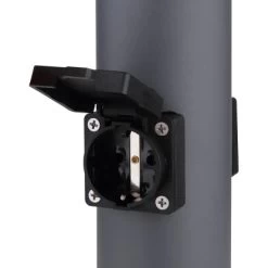 Globo Außenleuchte Boston Edelstahl Anthrazit Mit 2 Steckdosen & Bewegungssensor -Lampe Geschäft 965030 3749 5