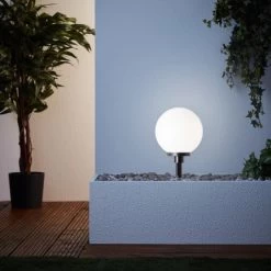 Brilliant LED-Außenspießleuchte Thore Weiß 8 W 61 X 30 X 30 Cm -Lampe Geschäft 973460 4731 03