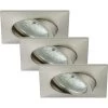 Briloner LED-Einbauleuchte Attach 3er-Set Schwenkbar Nickel Matt -Lampe Geschäft Attach 3erSet schwenkbar 1